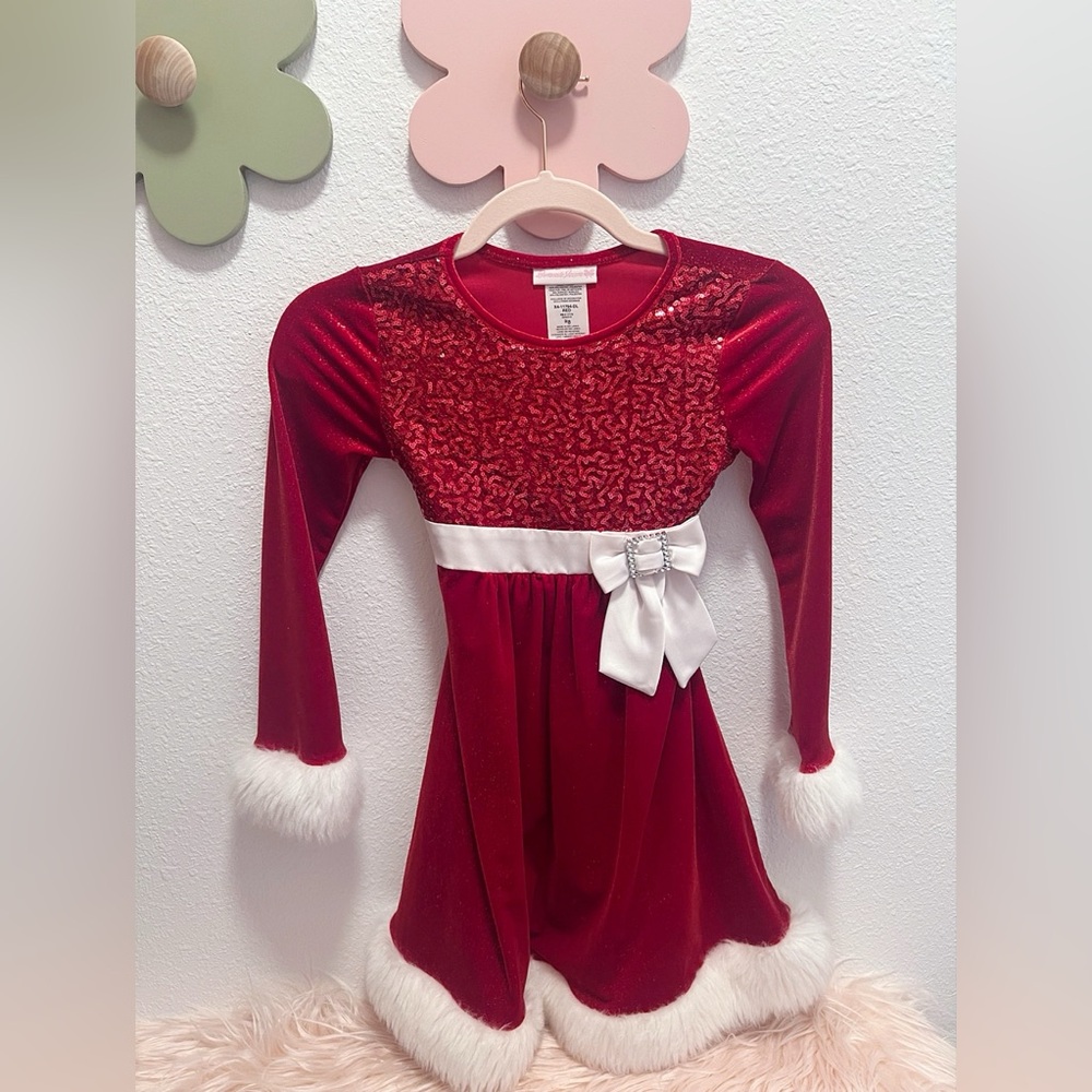 Bonnie Jean girls Santa Claus dress